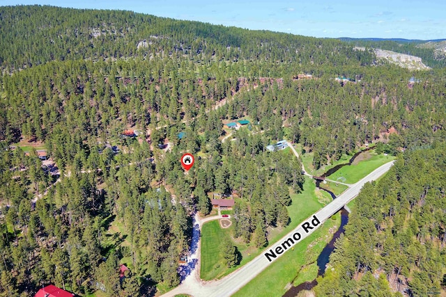 13741 Chipmunk Pl, Rapid City, SD 57702 - aerial view of property's location with a forest