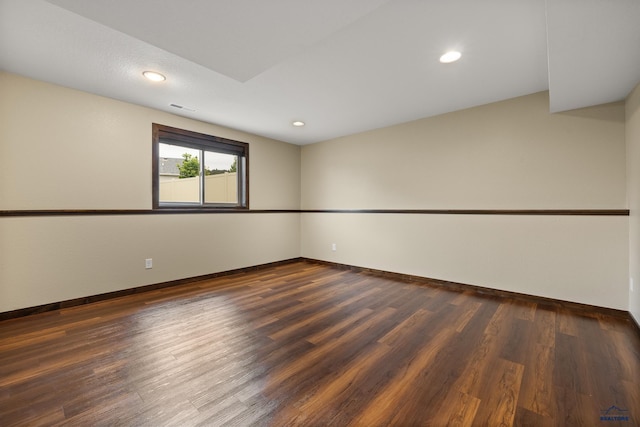 10145 Laramie Ln, Summerset, SD 57718 - spare room with baseboards, wood finished floors, and recessed lighting