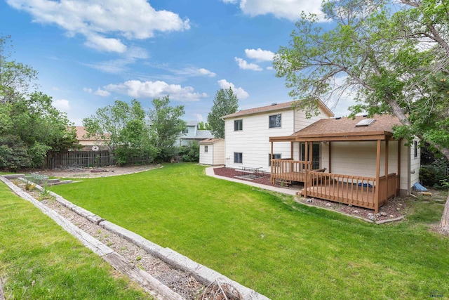 1705 Copperdale Dr, Rapid City, SD 57703 - back of property with a wooden deck