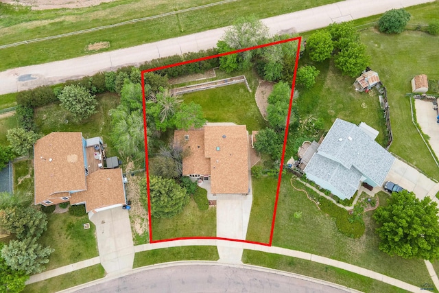 1705 Copperdale Dr, Rapid City, SD 57703 - aerial view of property's location with property boundaries highlighted
