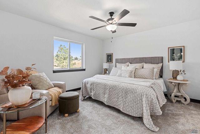 1246 Pinnacle Ct, Rapid City, SD 57701 - carpeted bedroom with baseboards and ceiling fan
