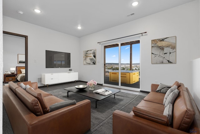 1740 Harmony Heights Ln, Rapid City, SD 57702 - carpeted living area featuring recessed lighting and baseboards