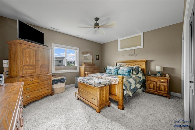 3781 W Beartooth Loop, Spearfish, SD 57783 - bedroom featuring light colored carpet and ceiling fan
