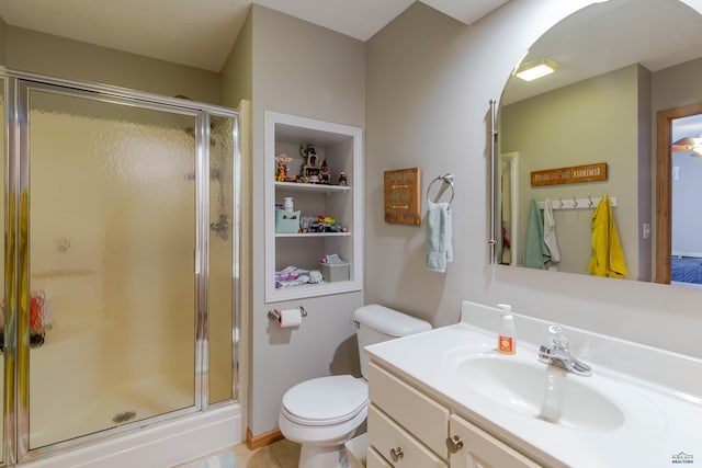 4941 Springtree Ct, Rapid City, SD 57702 - full bath featuring a shower stall, vanity, and tile patterned floors