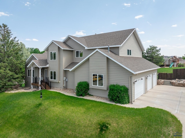 4941 Springtree Ct, Rapid City, SD 57702 - traditional-style home featuring a shingled roof and concrete driveway