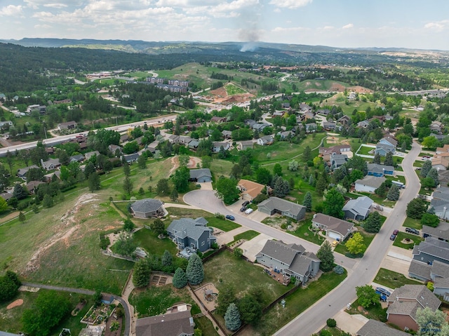 4941 Springtree Ct, Rapid City, SD 57702 - aerial view of property and surrounding area with nearby suburban area