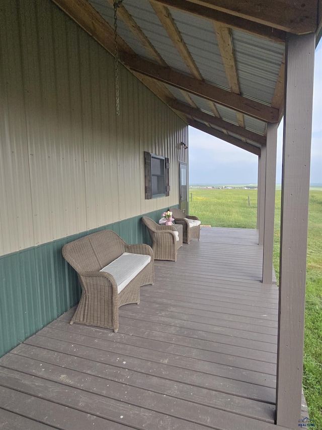 22219 Saddle Rd, Piedmont, SD 57769 - view of wooden deck
