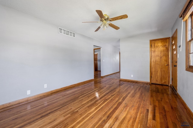 113 E Custer St, Rapid City, SD 57701 - unfurnished room with hardwood / wood-style floors and a ceiling fan