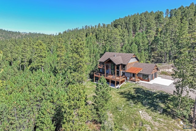 20746 Monte Carlo Rd, Lead, SD 57754 - view from above of property with a heavily wooded area