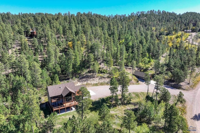 20746 Monte Carlo Rd, Lead, SD 57754 - view of subject property with a heavily wooded area