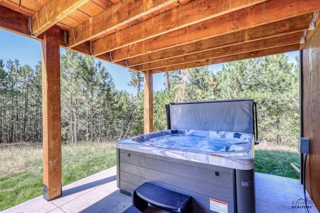 20746 Monte Carlo Rd, Lead, SD 57754 - view of patio featuring a hot tub