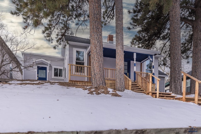 807 Addie St Unit 807Upper, Addie, Lead, SD 57754 - view of front of house featuring covered porch