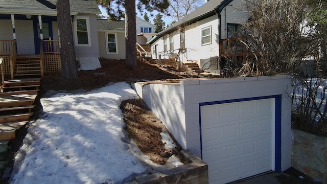 807 Addie St Unit 807Upper, Addie, Lead, SD 57754 - garage featuring covered porch