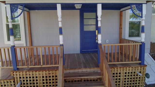 807 Addie St Unit 807Upper, Addie, Lead, SD 57754 - doorway to property featuring covered porch