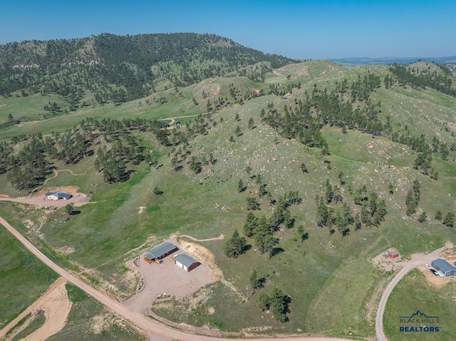 28085 Hargins Rd, Hot Springs, SD 57747 - aerial view of property's location with mountains