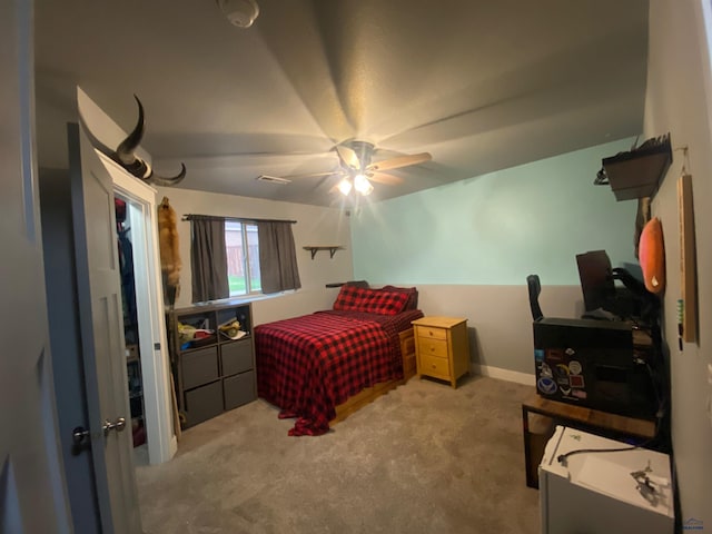 10049 Kaelem Ct, Summerset, SD 57718 - bedroom featuring carpet floors and ceiling fan
