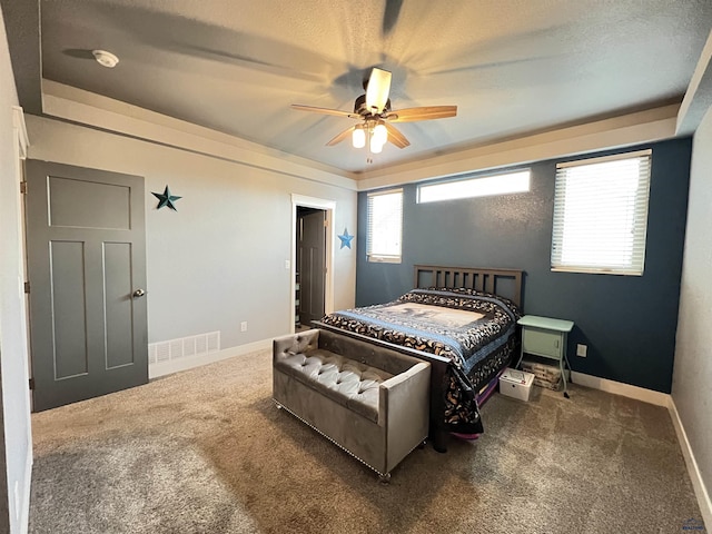 10049 Kaelem Ct, Summerset, SD 57718 - carpeted bedroom with a ceiling fan and baseboards