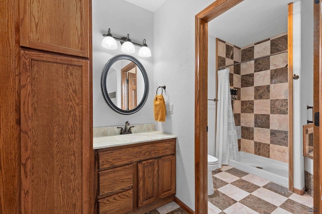 6401 Mountain Meadow Rd, Black Hawk, SD 57718 - bathroom with a shower stall and vanity