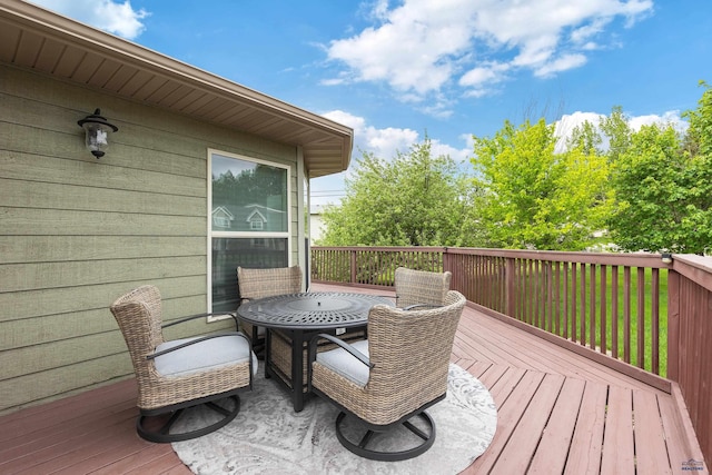 6401 Mountain Meadow Rd, Black Hawk, SD 57718 - view of wooden terrace