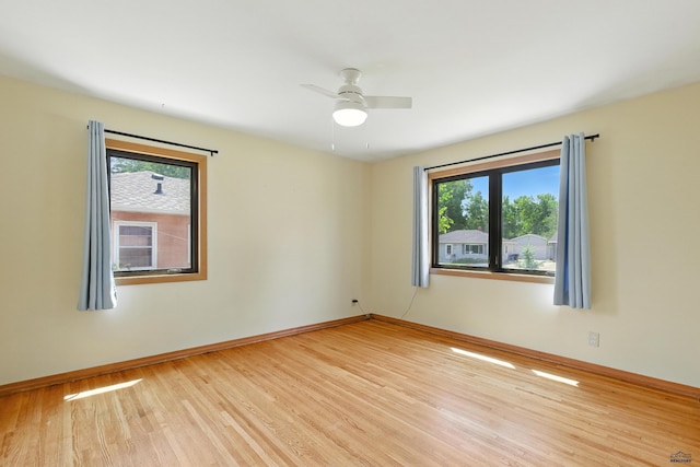 4340 Timothy, Rapid City, SD 57702 - empty room with wood finished floors and ceiling fan