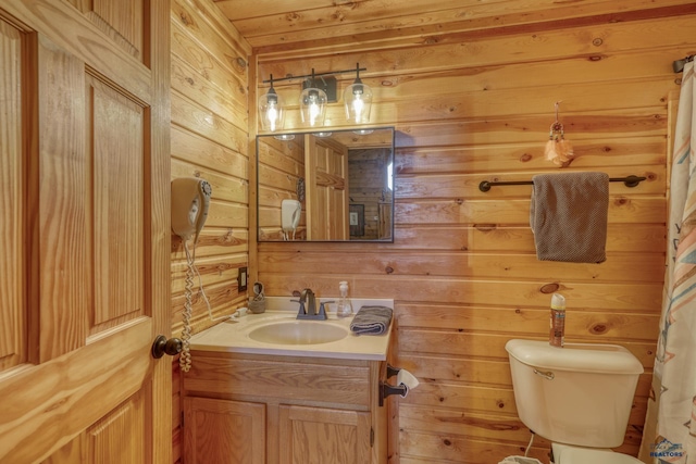 20813 Legends Ln, Sturgis, SD 57785 - bathroom with vanity and wood walls