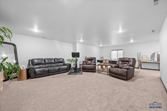 2147 Talisker Ave, Spearfish, SD 57783 - living area featuring carpet and recessed lighting