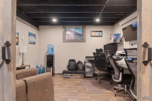 2613 Moose Dr, Sturgis, SD 57785 - office area featuring wood finished floors