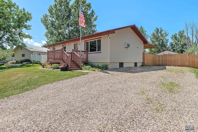 2613 Moose Dr, Sturgis, SD 57785 - view of front facade with a wooden deck