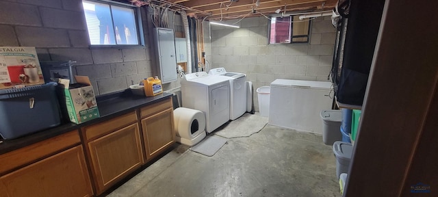 2613 Moose Dr, Sturgis, SD 57785 - laundry room with independent washer and dryer and electric panel