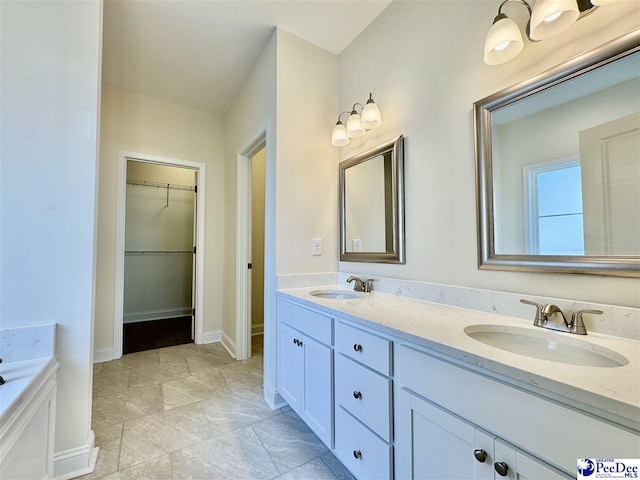 bathroom featuring vanity