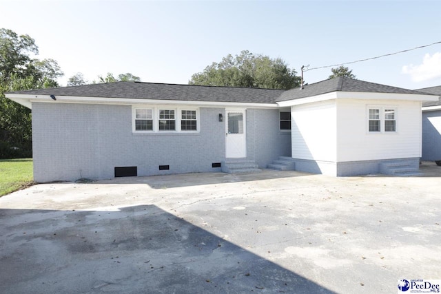 view of ranch-style house