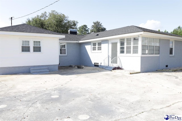 view of rear view of property