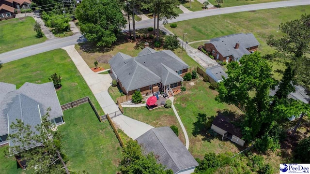 4128 W Pelican Ln, Florence, SC 29501 - aerial perspective of suburban area