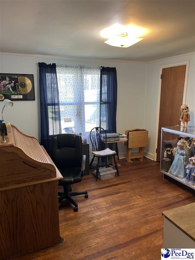 bedroom featuring wood finished floors