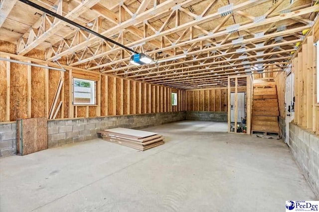 miscellaneous room featuring concrete floors