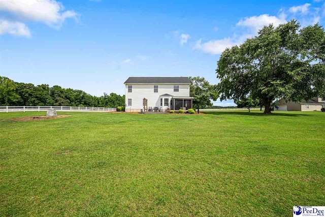 868 Moonshadow Ln, Darlington, SC 29540 - view of yard with a sunroom