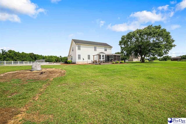 868 Moonshadow Ln, Darlington, SC 29540 - rear view of property featuring a sunroom