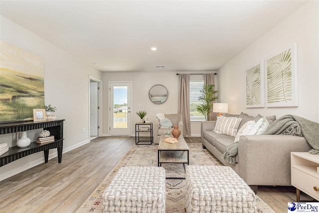 597 Strawberry Field Way, Galivants Ferry, SC 29544 - living area with plenty of natural light, light wood finished floors, and baseboards