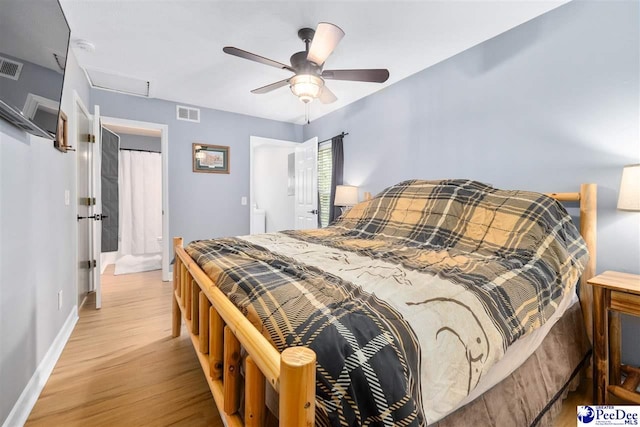 2963 Miss Annie Ct, Gresham, SC 29544 - bedroom with baseboards, light wood-style flooring, and visible vents