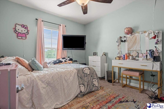 1200 Turtle Dove Dr, Effingham, SC 29541 - bedroom featuring ceiling fan and carpet floors