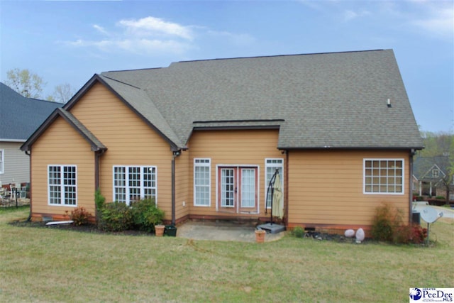 610 Garden Rose Ct, Greer, SC 29651 - back of house with a yard, a patio area, and roof with shingles