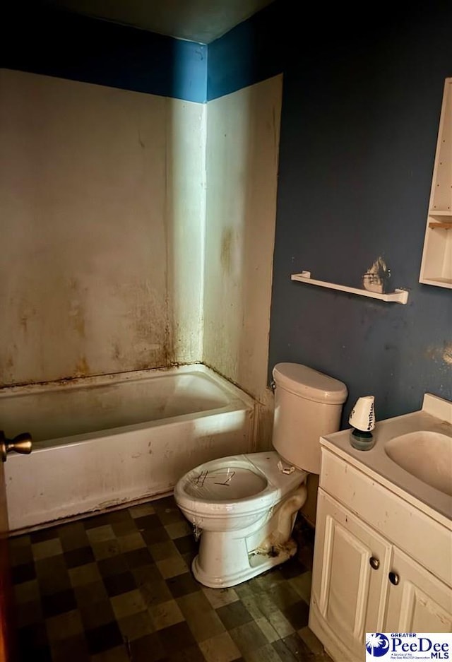 166 Pinestraw Rd, Bennettsville, SC 29512 - full bathroom featuring a tub to relax in, tile patterned floors, and vanity