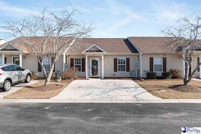 view of ranch-style house