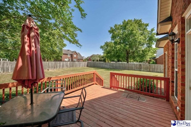 2819 Hermitage Ln, Florence, SC 29501 - view of wooden deck