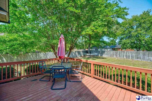 2819 Hermitage Ln, Florence, SC 29501 - deck with outdoor dining area