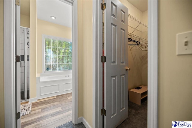 2819 Hermitage Ln, Florence, SC 29501 - corridor featuring wood finished floors