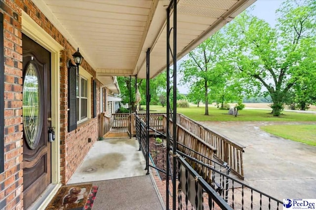 1017 Big Swamp Rd, Pamplico, SC 29583 - view of patio / terrace featuring covered porch