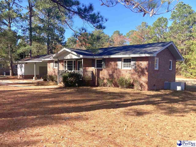 view of ranch-style home