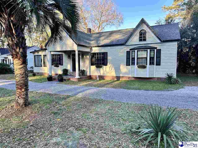 view of front of home