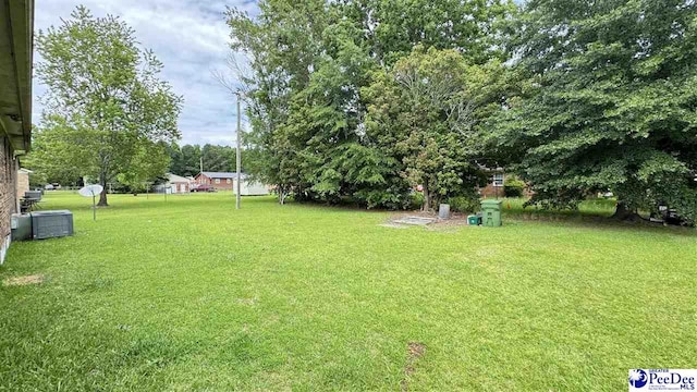 1416 Tradd Ct, Florence, SC 29506 - view of grassy yard with central air condition unit